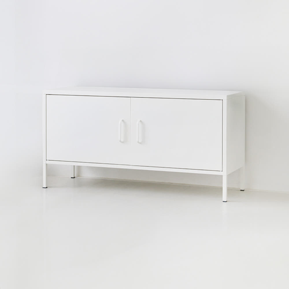 MKB 캐비넷 가로양문 TV스탠드 1150x400x595mm, 다크그레이 1399.2137