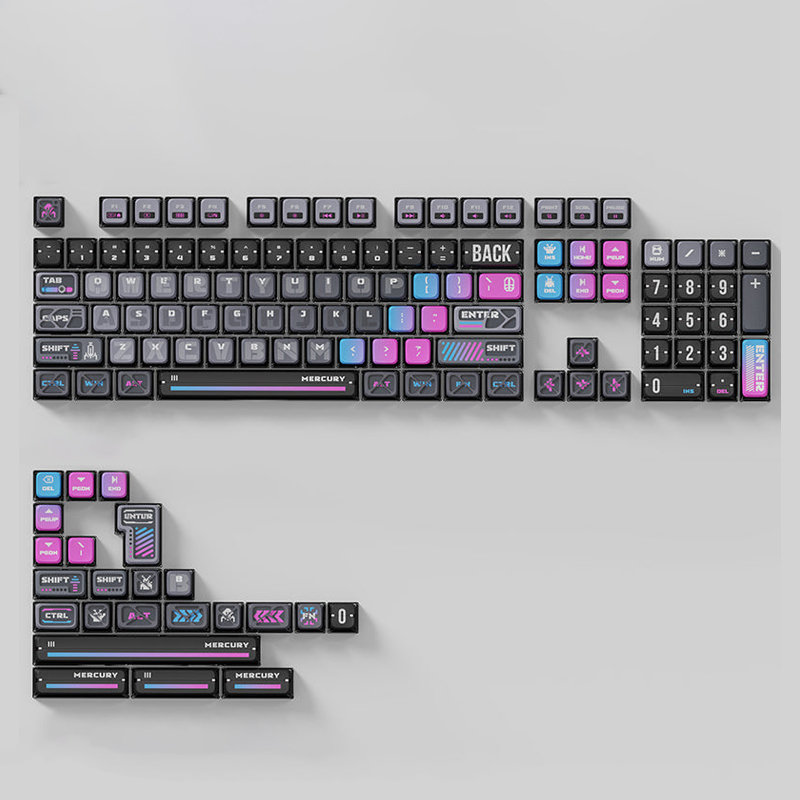 그라바스타 머큐리 게이밍키보드 사이버펑크 풀배열 키캡세트 (키보드 미포함)