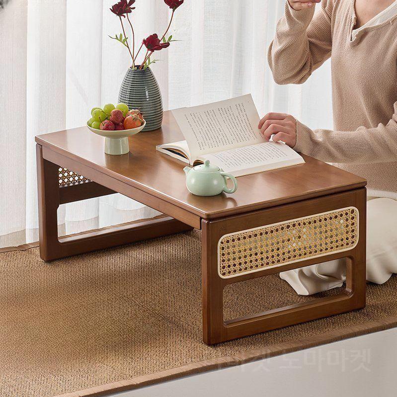 일본 접이식 미니 탁자 앤틱 좌식 책상 베드 트레이