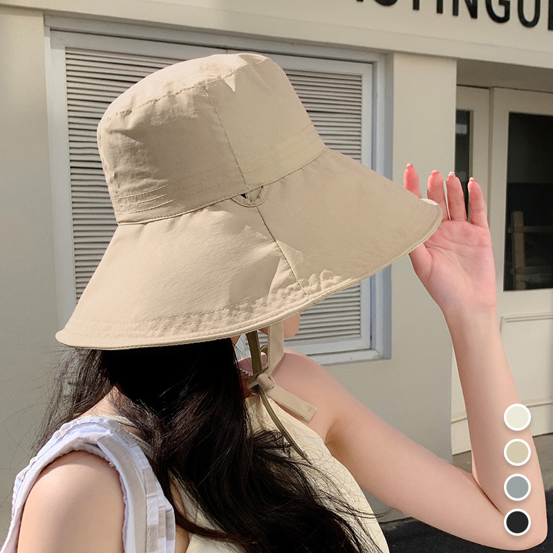 햇빛 자외선 차단 UV 코팅 썬캡 기능성 모자 투웨이 스트랩 버킷햇 - 상세 이미지 4