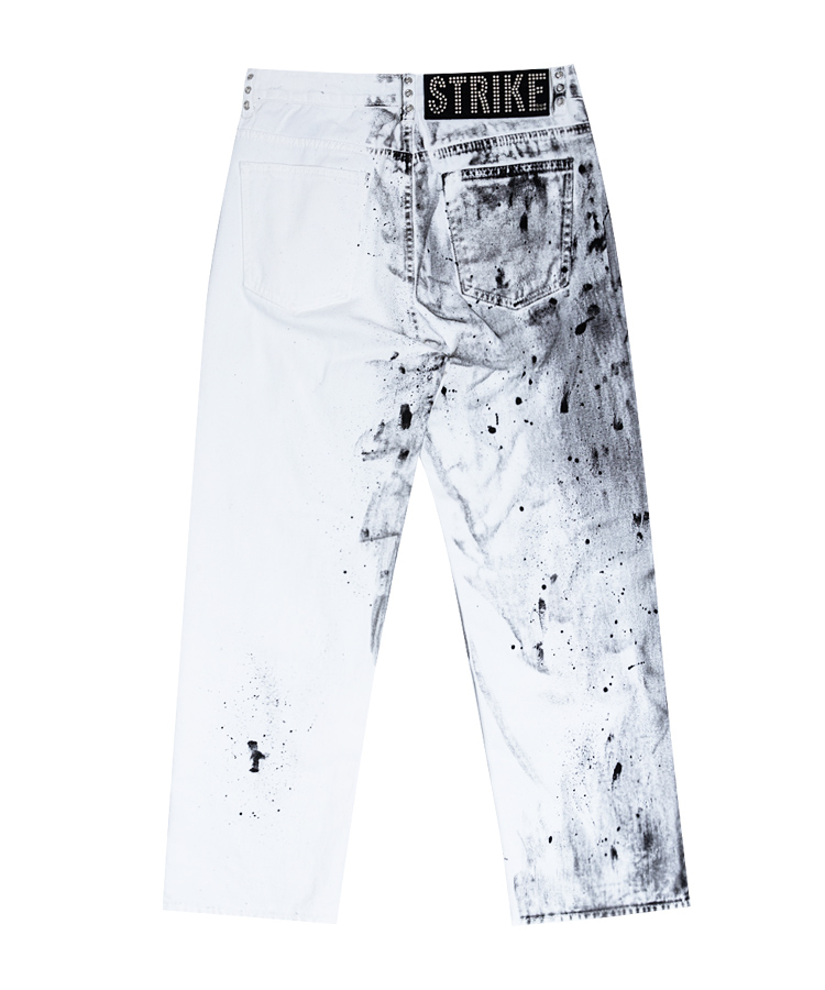 스트라이크 White Artstroke Relaxed Jeans - 상세 이미지 4