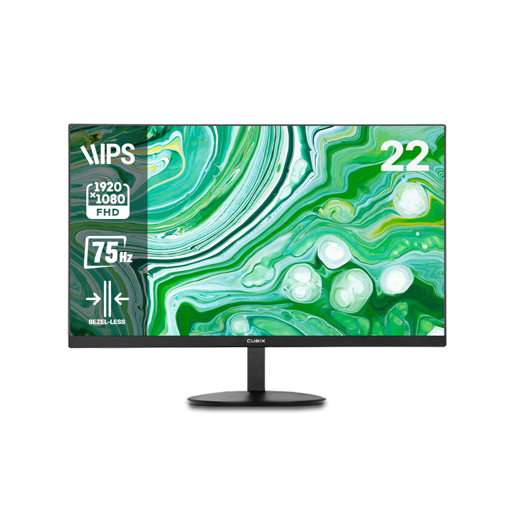 큐빅스 FHD IPS 55cm(22인치) 모니터 75Hz 컴퓨터 모니터 CX220F75 - 상세 이미지 3