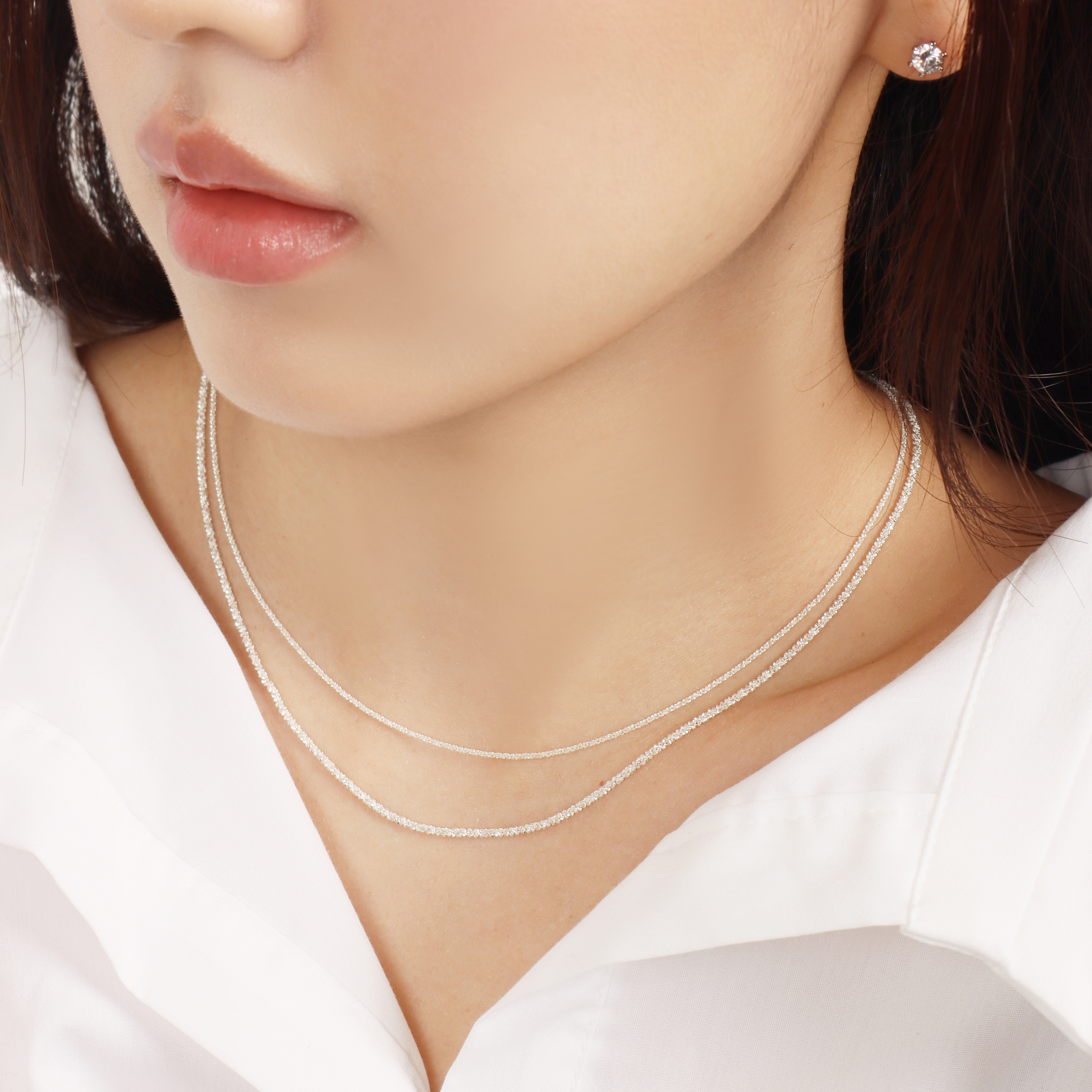 925실버 마르게리따 목걸이 스네이크 체인 이미지 8