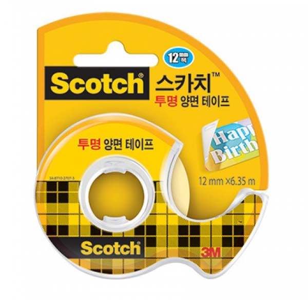 3M 스카치 투명 양면테이프 136D (12x6.35M) - 상품 이미지