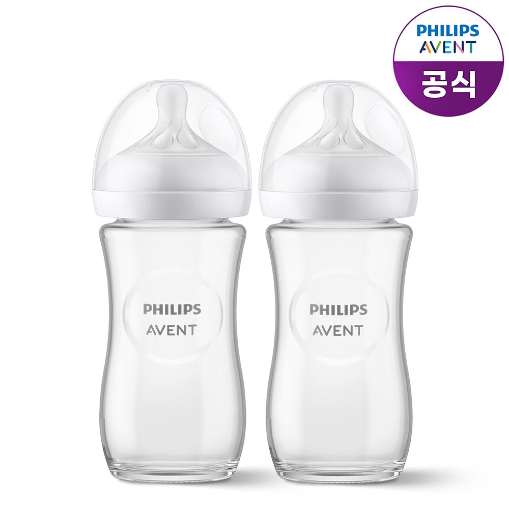 필립스아벤트 아기편한 유리젖병 240ml 2P 1m+ 젖꼭지 포함 가격 비교 필립스 아벤트 필립스아벤트 아기편한 유리젖병 240ml 2P 1m+ 젖꼭지 포함
