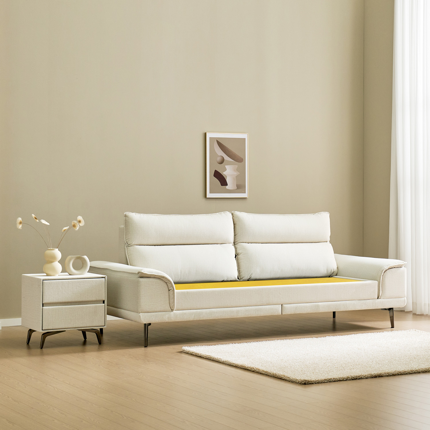 가보건강침대 황토 밀양흙침대 세라믹볼 세라믹스 돌침대 소파 F콤피SE