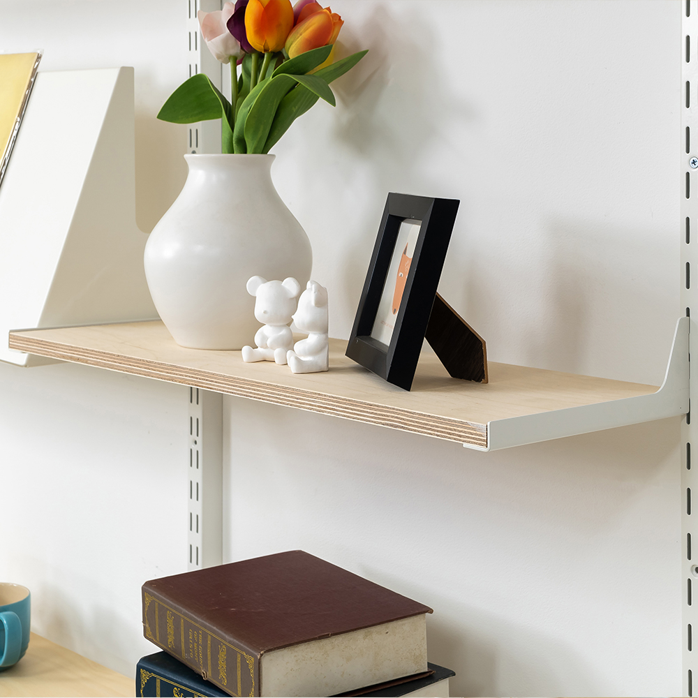 모듈 시스템 벽선반 벽걸이 선반 자작나무 인테리어 거실 주방 세탁실 기둥 900mm