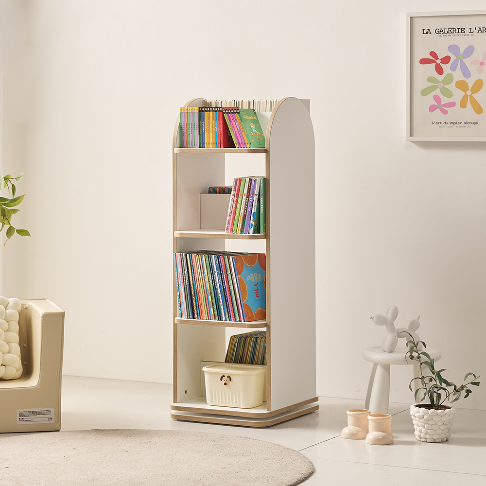 리언 유아 키즈 아이 아기 회전 책장