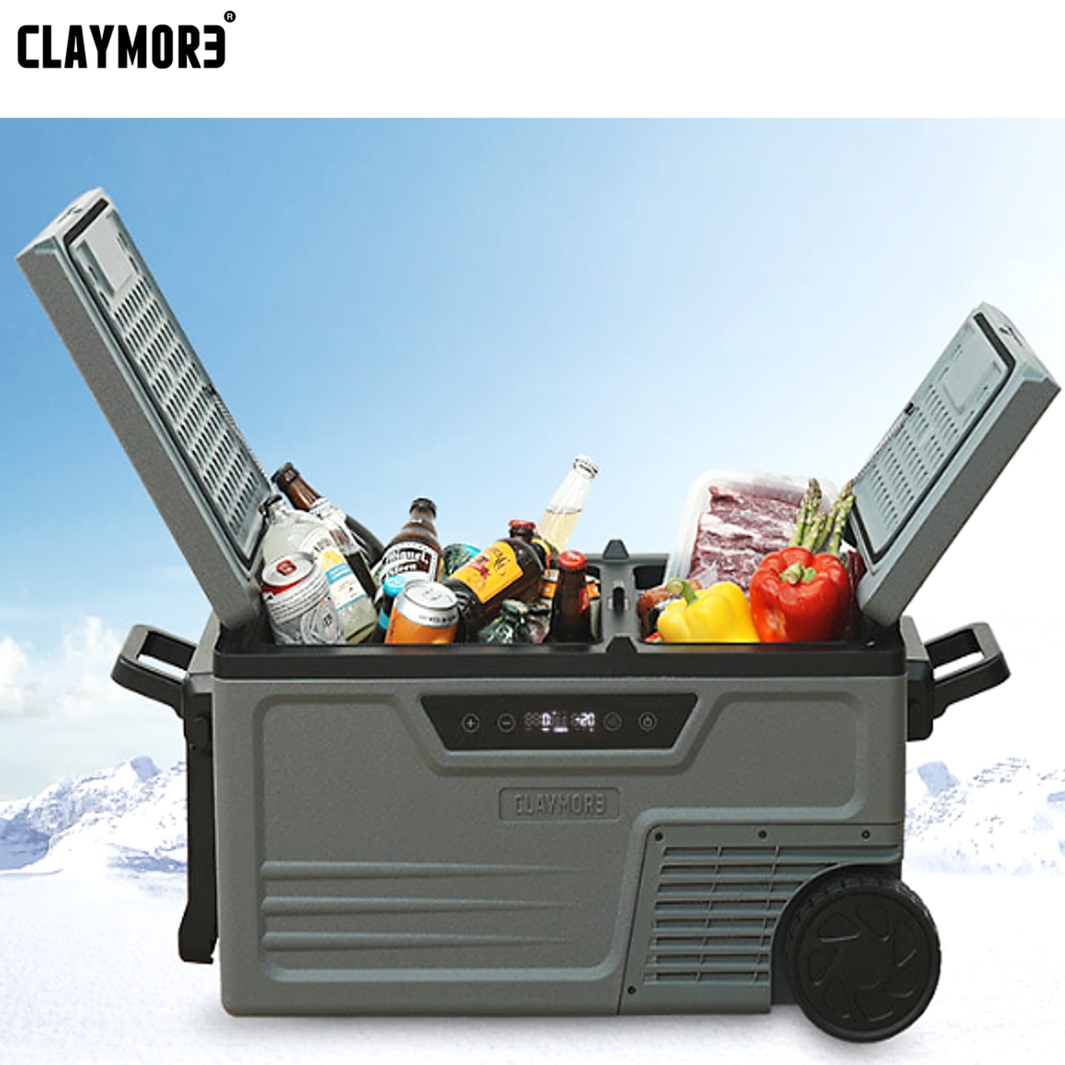 크레모아 프리지 2 냉장고 냉동고 캠핑 차량용 휴대용 35L, 다크그레이