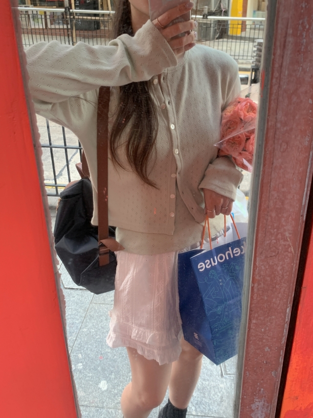 💕URBANE MADE💕 큐피드 펀칭 크롭 아일렛 가디건 세트 (3c) 상세 이미지 105