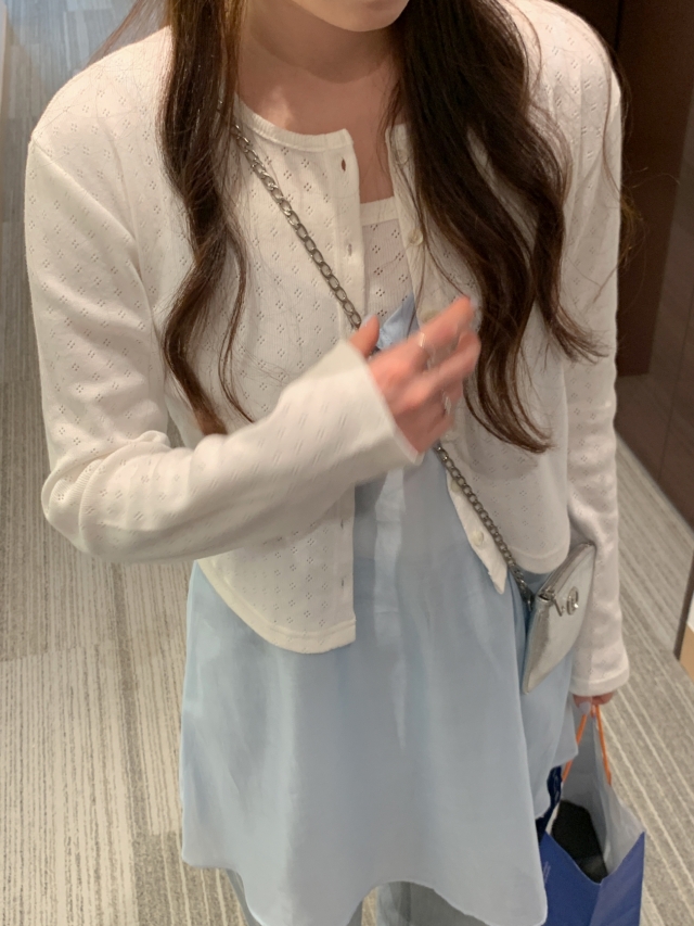 💕URBANE MADE💕 큐피드 펀칭 크롭 아일렛 가디건 세트 (3c) 상세 이미지 65