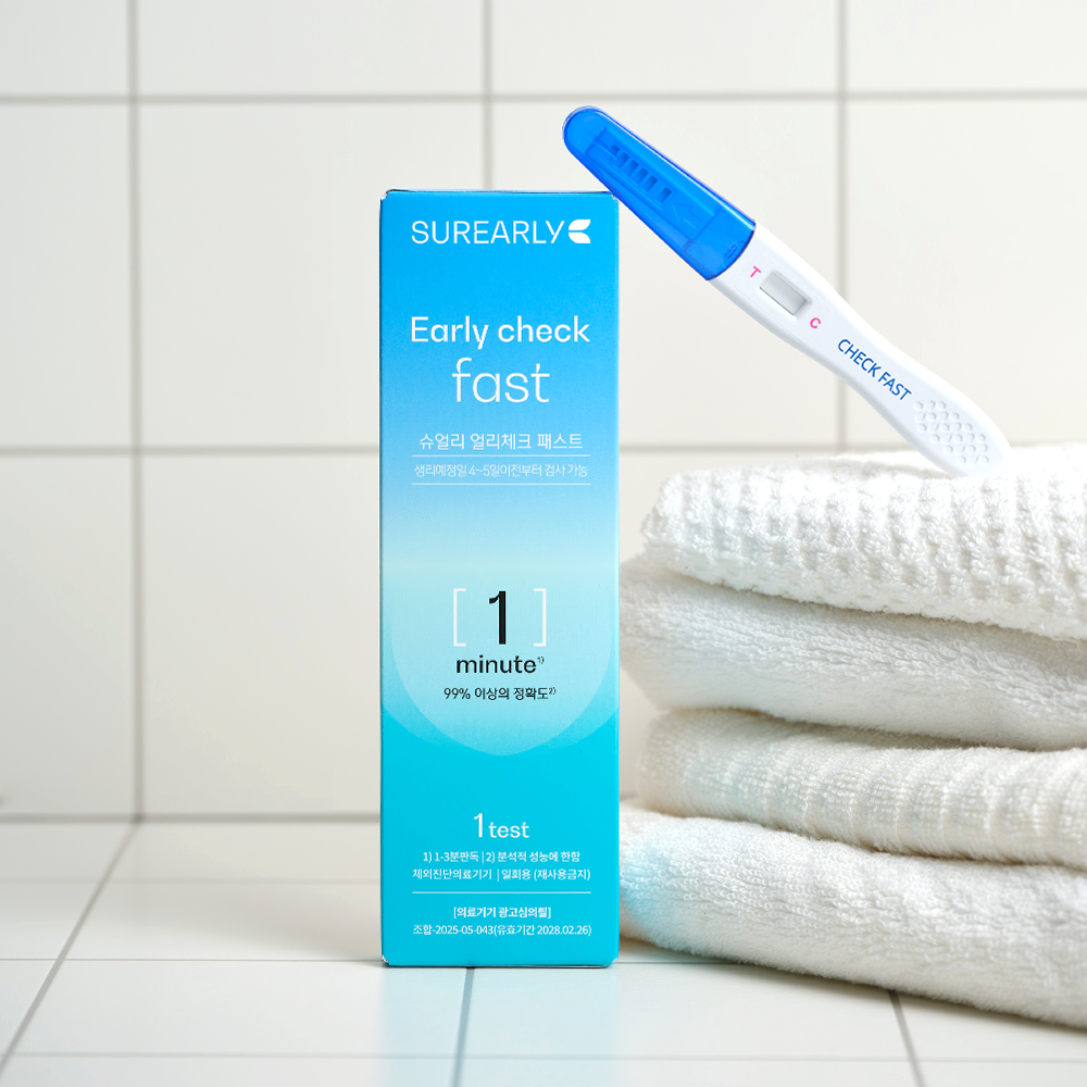 1분 임테기 슈얼리 얼리 체크 패스트 임신 테스트기 (3회분)