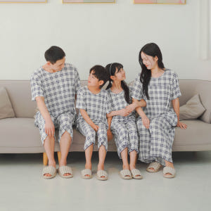 폭스클럽 여름잠옷 냉감 가족 여성 남성 빅사이즈 홈웨어 파자마 인견잠옷 착용 후기 | 사이즈/핏 총정리 - 상품 이미지 4