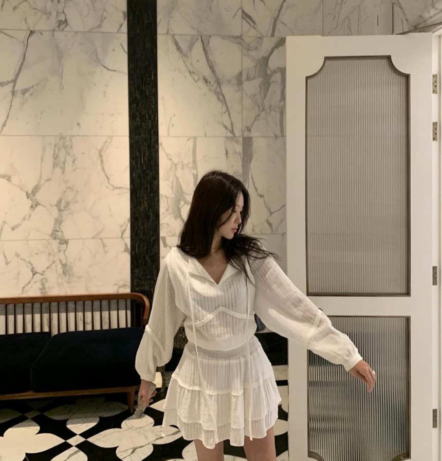 에스닉 스커트 셋업가능 캉캉 프릴 밴딩 치마(스커트 단품) 상세 이미지 4