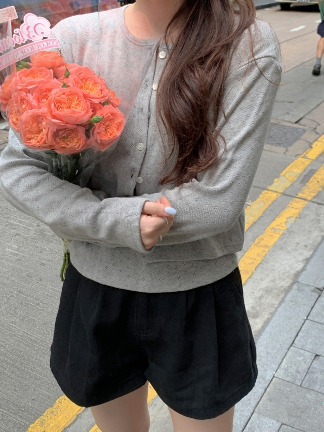 💕URBANE MADE💕 큐피드 펀칭 크롭 아일렛 가디건 세트 (3c) 상세 이미지 188