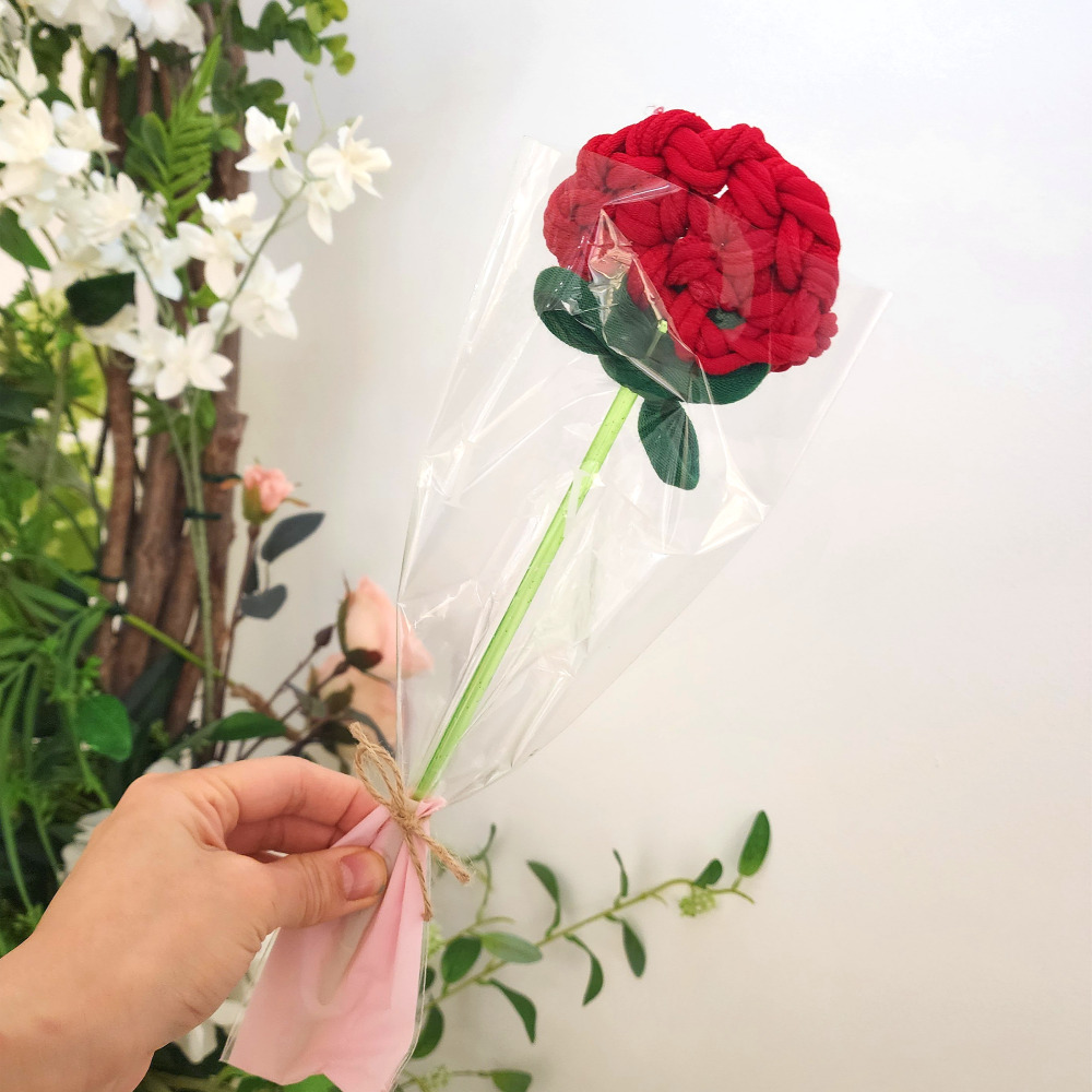 어버이날 카네이션 만들기 양말목 꽃 한송이 꽃다발 스승의날 선물 업사이클링 미술 공예 키트 - 상세 이미지 2