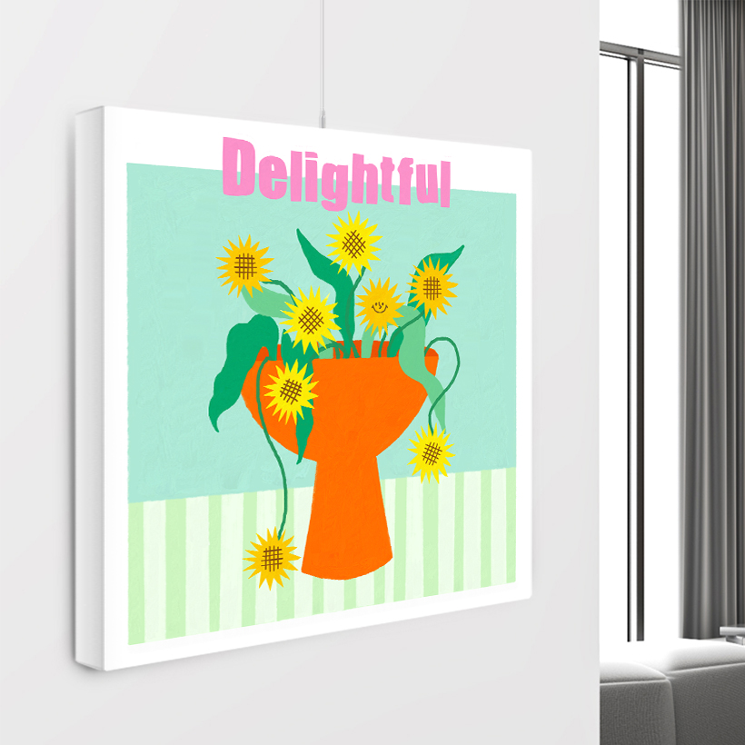 두꺼비집가리개 배전함 분전함 커버 해바라기 Delightful A - 메인 이미지