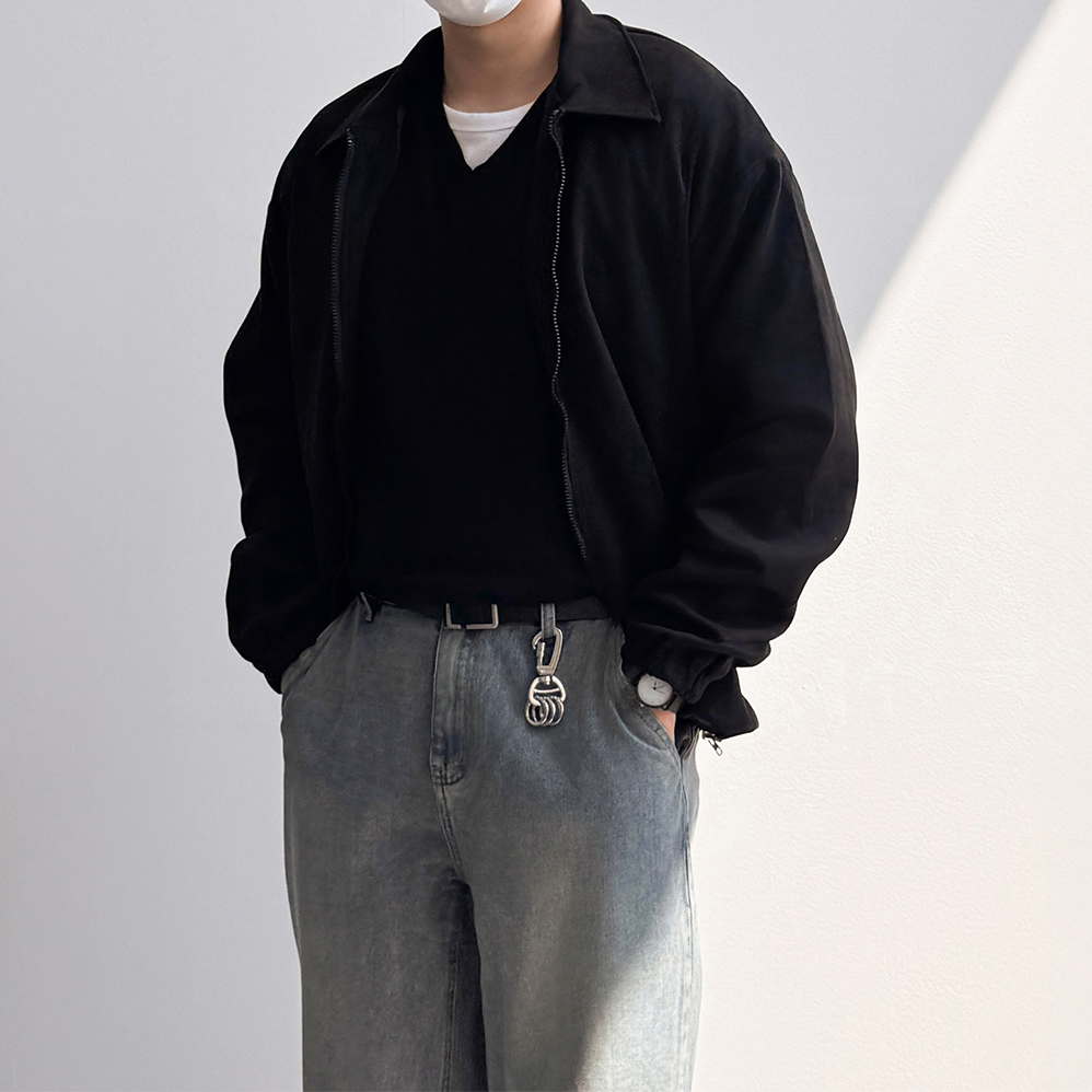 1+1 남자스웨이드자켓 남성크롭자켓 - 상세 이미지 5