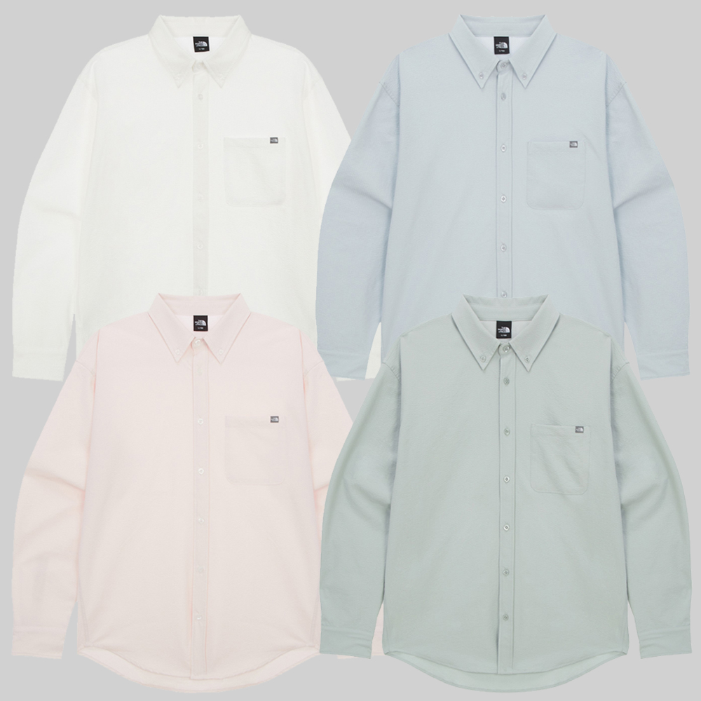 노스페이스 남자 여름 남방 긴팔 캐주얼 시어서커 셔츠 NH8LR03A