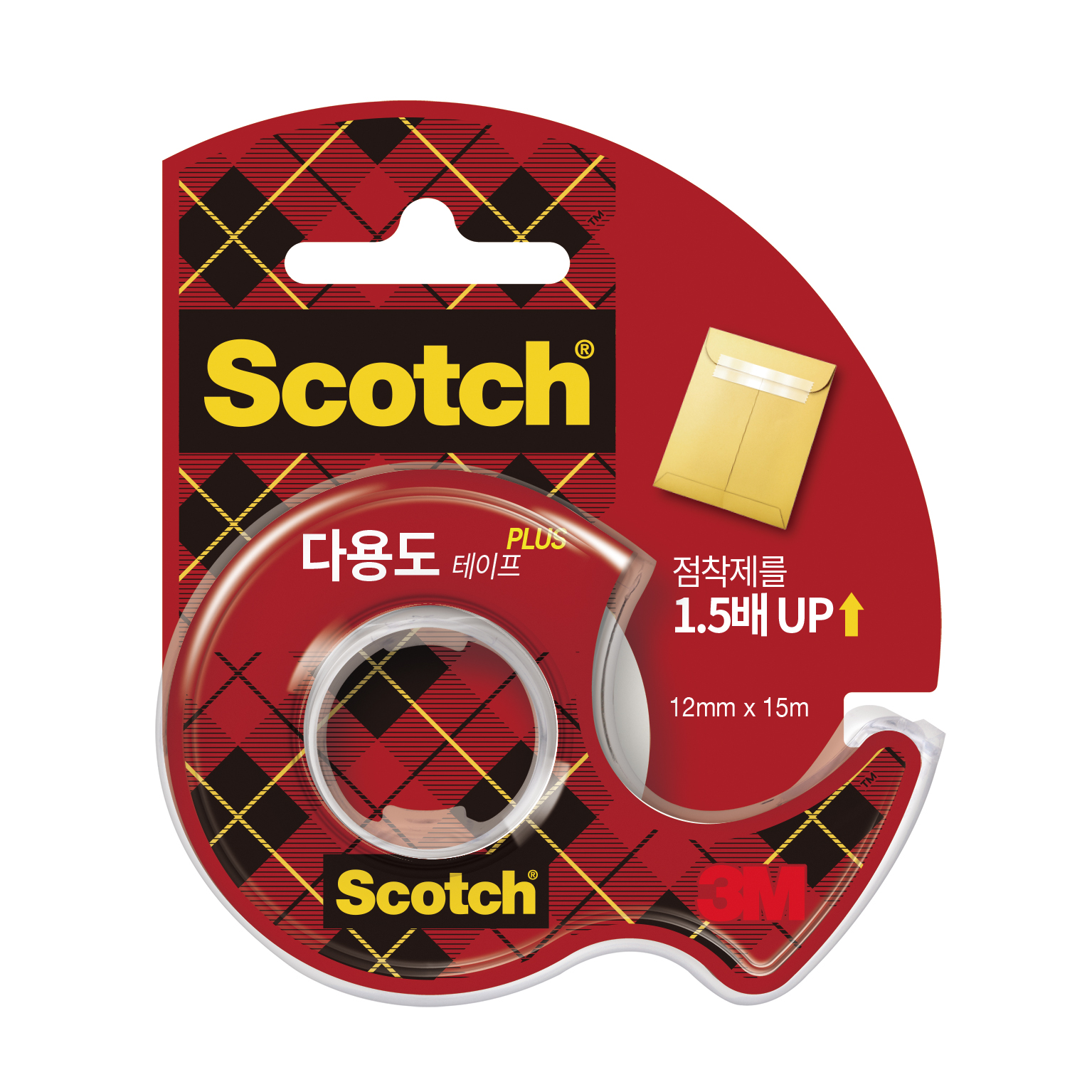 3M 스카치 초강력 다용도 테이프 SH1215D (12mmx15M) 12입 - 상품 이미지