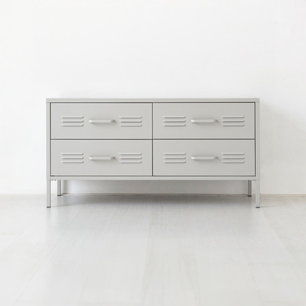 MKB 캐비넷 TV서랍장 4칸 1150590 1150x400x595mm, 라이트그레이 6105.7400