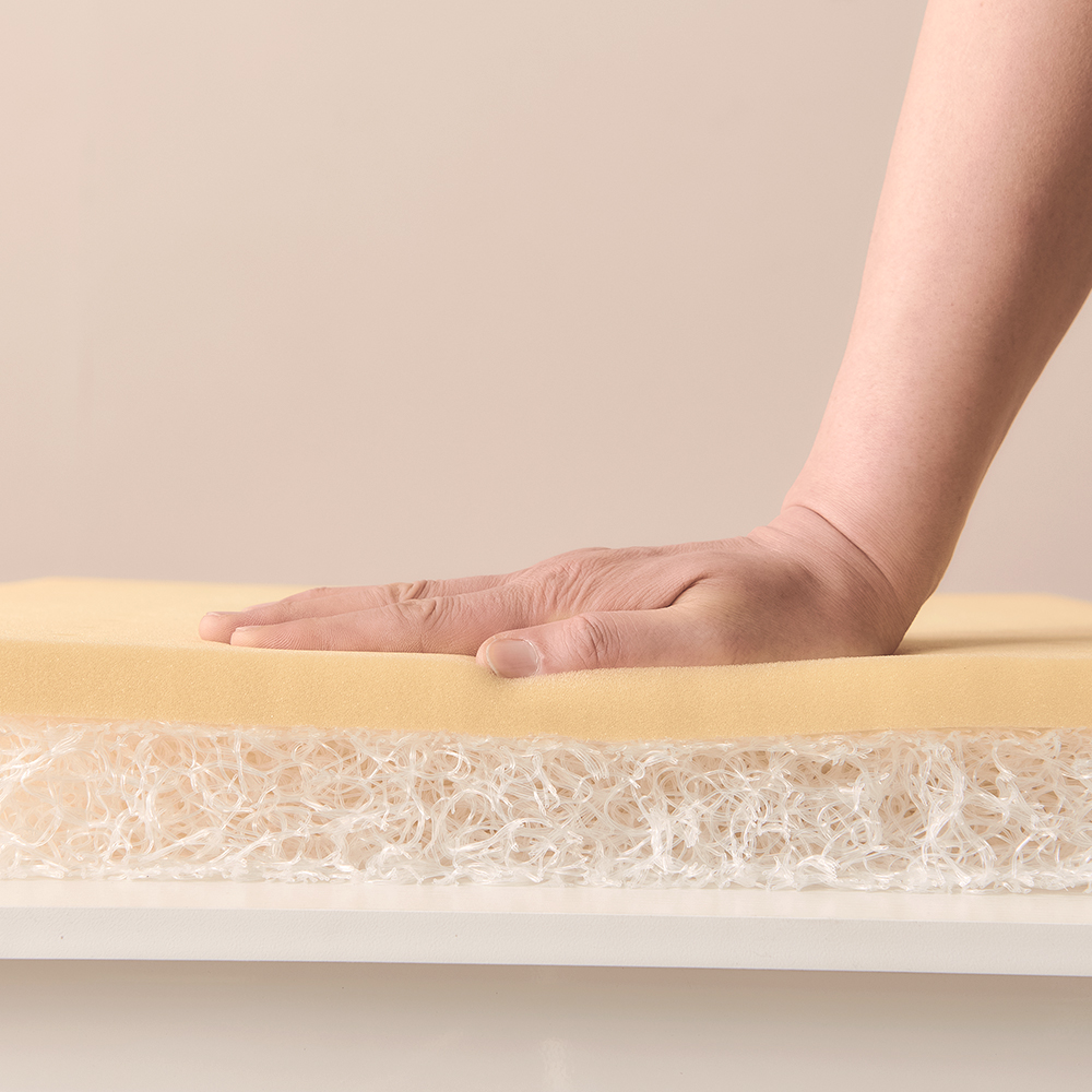 허리에 좋은 단단한 접이식 매트리스 에어코일+메모리폼 딥슬립토퍼 매트 순면100커버