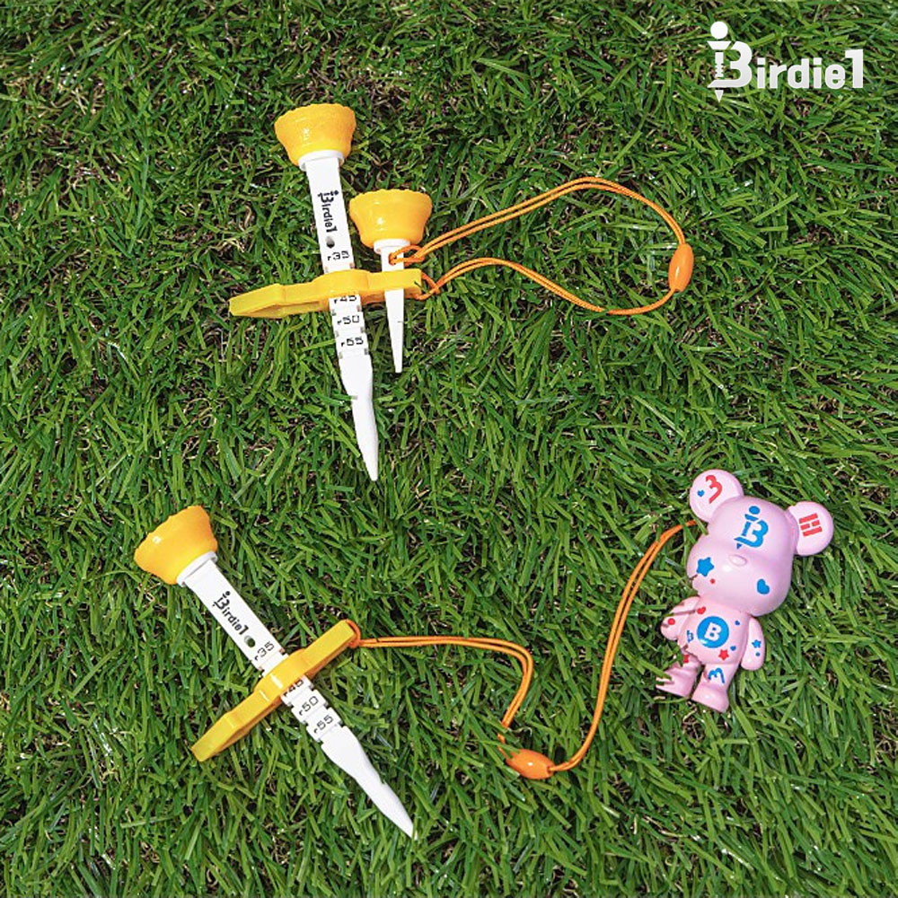 버디원 골프티 꽂이 꽃이 드라이버 롱티/인형 4P세트 이미지 3