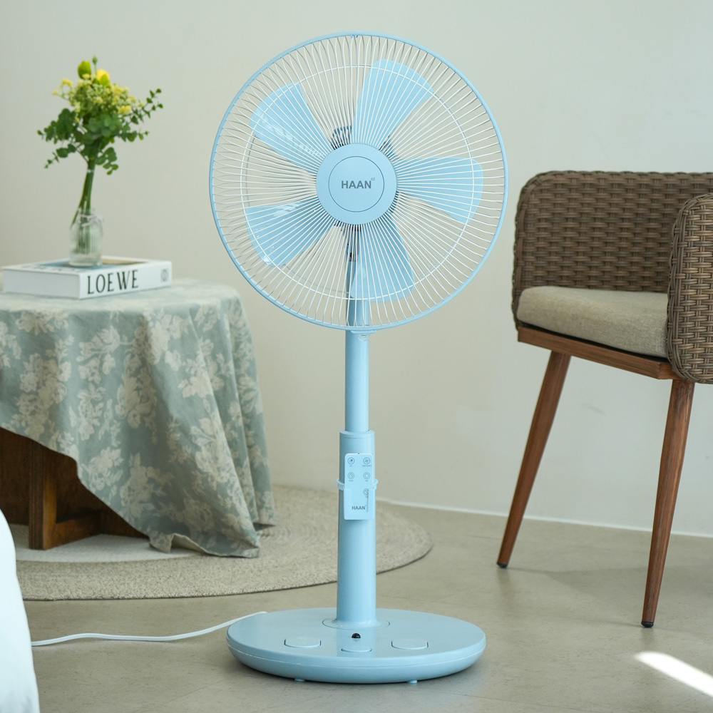 한경희 초미세풍 발터치 리모컨 선풍기 HAAN-HDC230 스카이블루 이미지 8