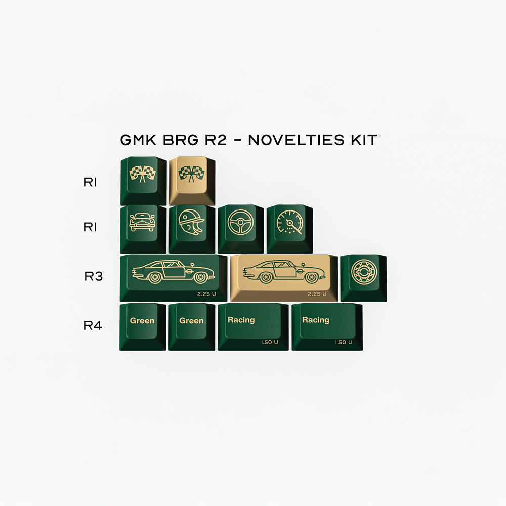 키보드 키캡 키캡 교체 British Racing Green 키보드 노벨티 R2 키캡