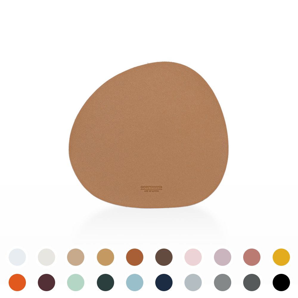 코스트웍스 가죽 듀드랍 마우스패드 국내생산 제작 논슬립 미끄럼방지 비정형 게이밍 노트북 미니 휴대용 소형 방수 매트 기업 단체 주문제작