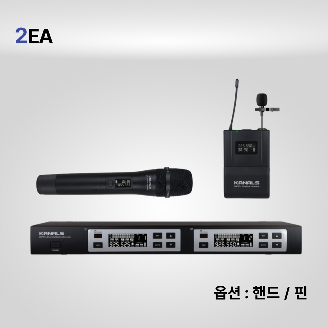 카날스 BK-902N 중급형 2채널 무선마이크 - 상품 이미지
