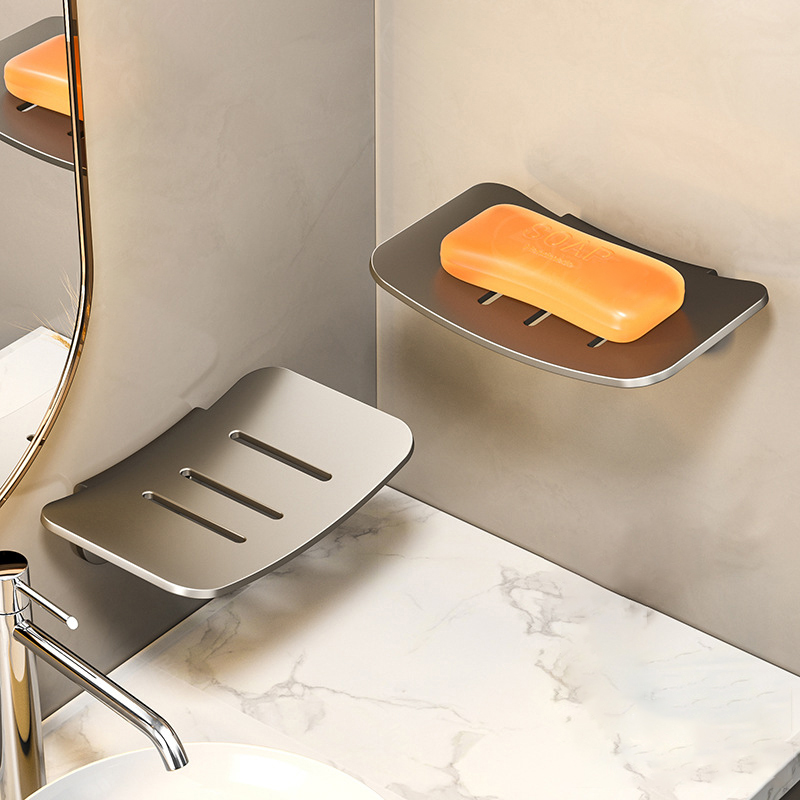 다이나토리 무타공 선반형 물빠짐 비누받침대 욕실 비누거치대