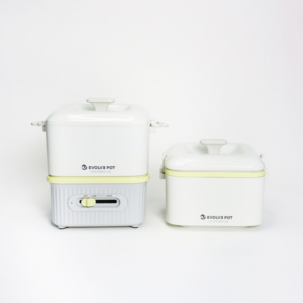 멀티쿠커 미니 이볼브팟 자취생 필수품 여행용 전기 냄비 포트 차박 캠핑