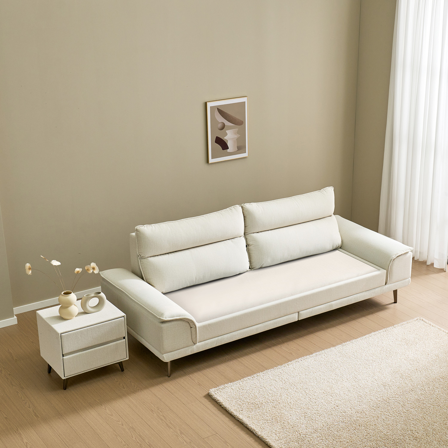 가보건강침대 황토 밀양흙침대 세라믹볼 세라믹스 돌침대 소파 F콤피SE