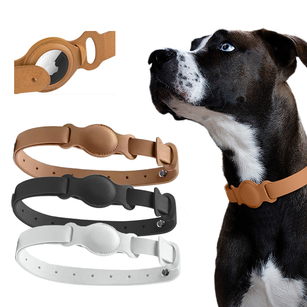 에어태그 강아지 목줄 코르도반 스트랩 케이스