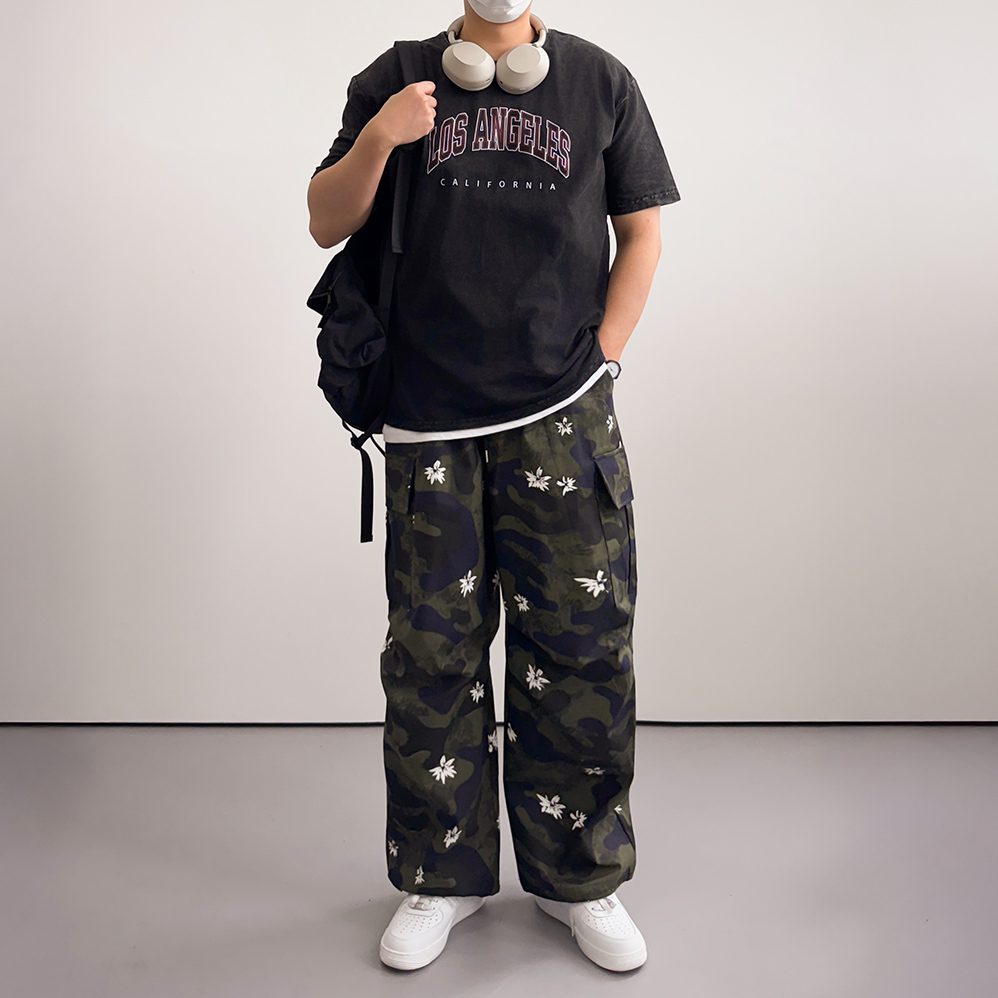 오버핏반팔 피그먼트반팔 남자박스티 - 상세 이미지 4