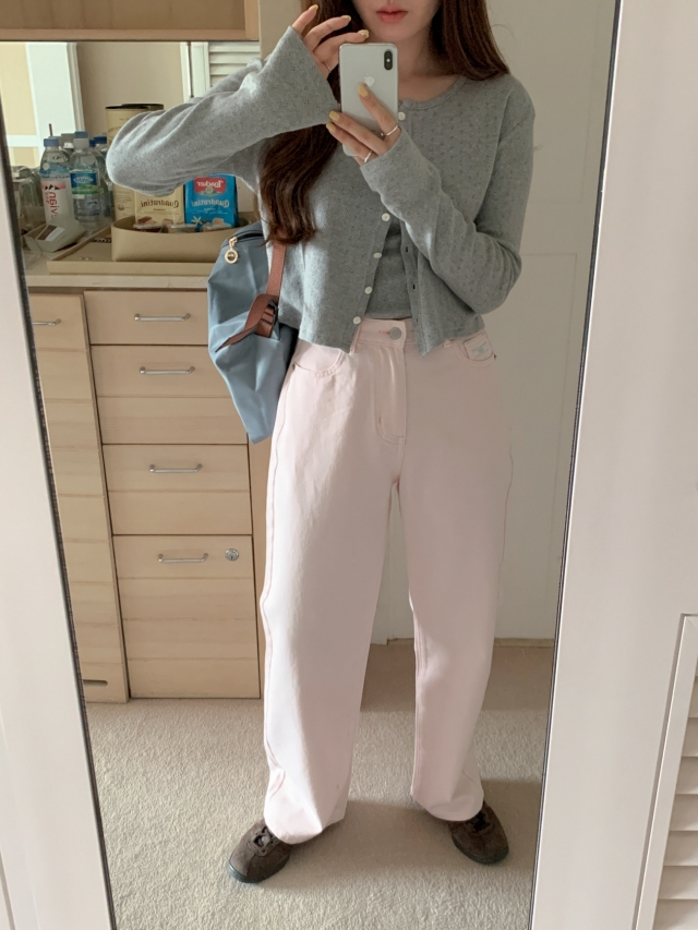 💕URBANE MADE💕 큐피드 펀칭 크롭 아일렛 가디건 세트 (3c) 상세 이미지 147