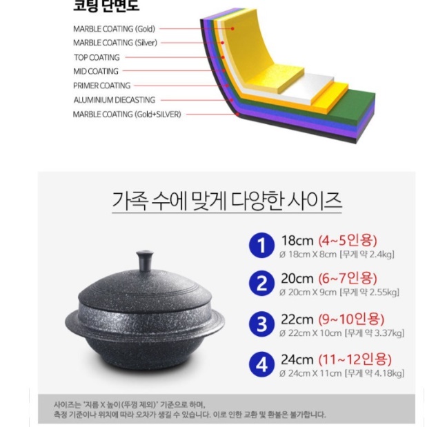 업소용솥밥 주물무쇠솥 20cm 소형 주물가마솥 - 상세 이미지 2