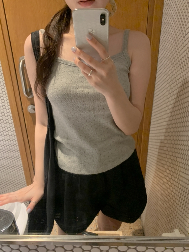 💕URBANE MADE💕 큐피드 펀칭 크롭 아일렛 가디건 세트 (3c) 상세 이미지 200