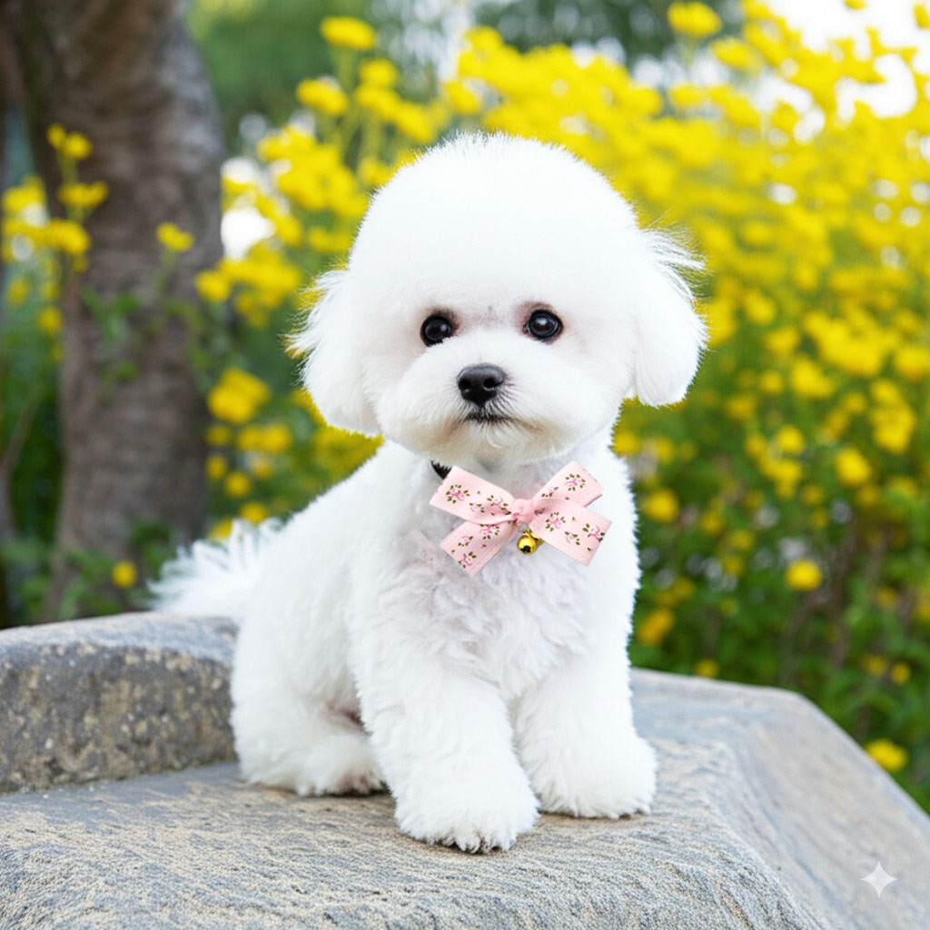 1005/ 강아지 고양이 펫 목걸이 방울 리본 넥타이 반려동물 보타이 - 상세 이미지 4