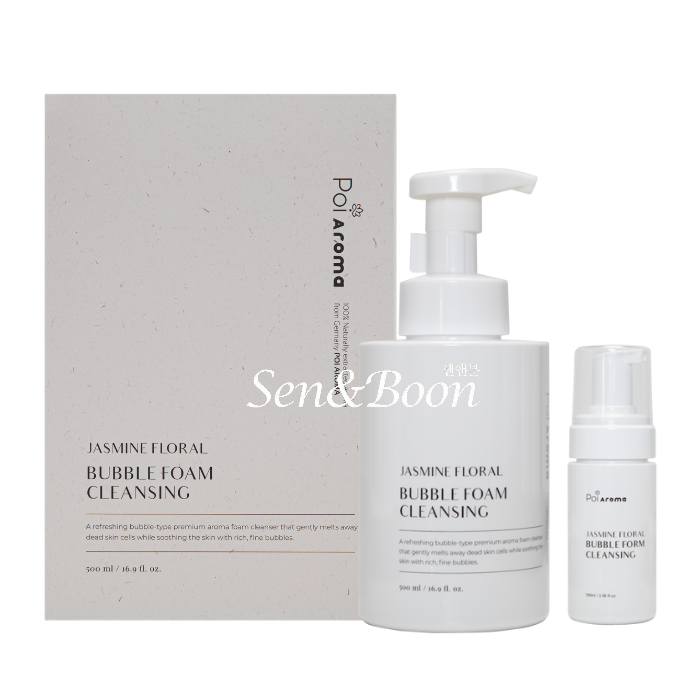 포이아로마 자스민 플로랄 버블폼 클렌징 500ml+버블폼용기100ml - 상품 이미지
