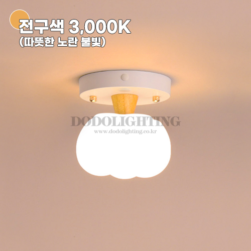 솜사탕 현관센서조명 복도 베란다등 LED직부등 화이트 우드 10W 이미지 7