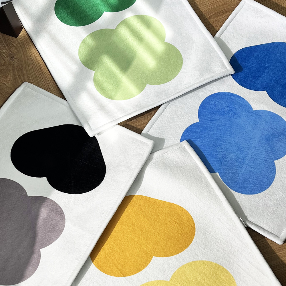 호이데코 모티프 미니러그 방수 먼지없는 워셔블 아이방 소형 카페트 50x70