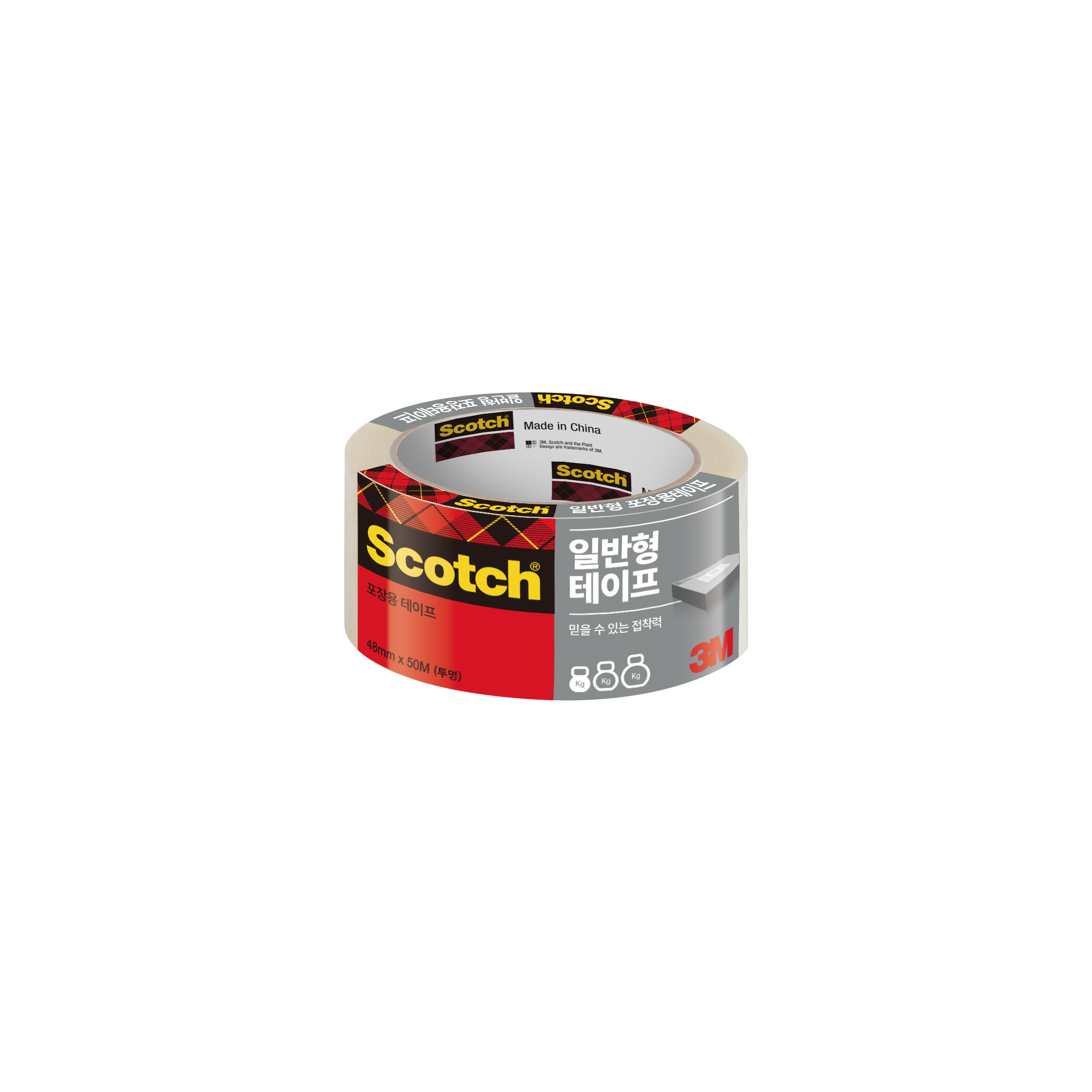 3M 스카치 포장용 박스테이프 (리필 1롤) 3650R 투명(48x50M) - 상품 이미지