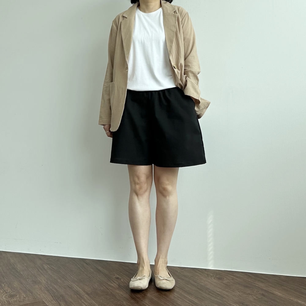 빅사이즈 자체제작 화이트 아이보리 박시 반팔 롱 티셔츠 무지 면 슬라브 라운드넥 레이어드 - 상세 이미지 2