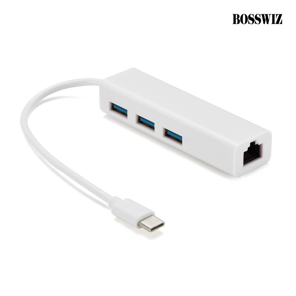 보스위즈 4in1 C타입 멀티허브 to RJ45 USB3.0 노트북 젠더 BOS-CRJ14 새상품