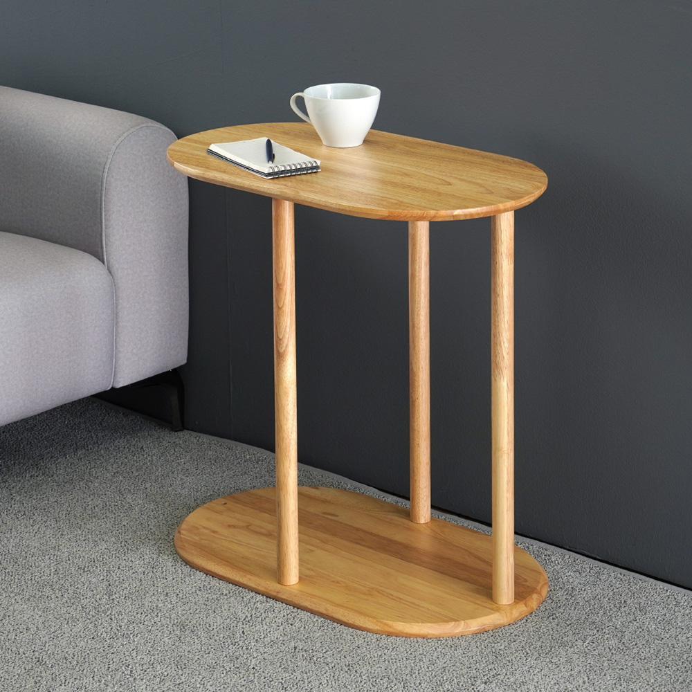 원목 거실 쇼파 사이드 테이블 내추럴