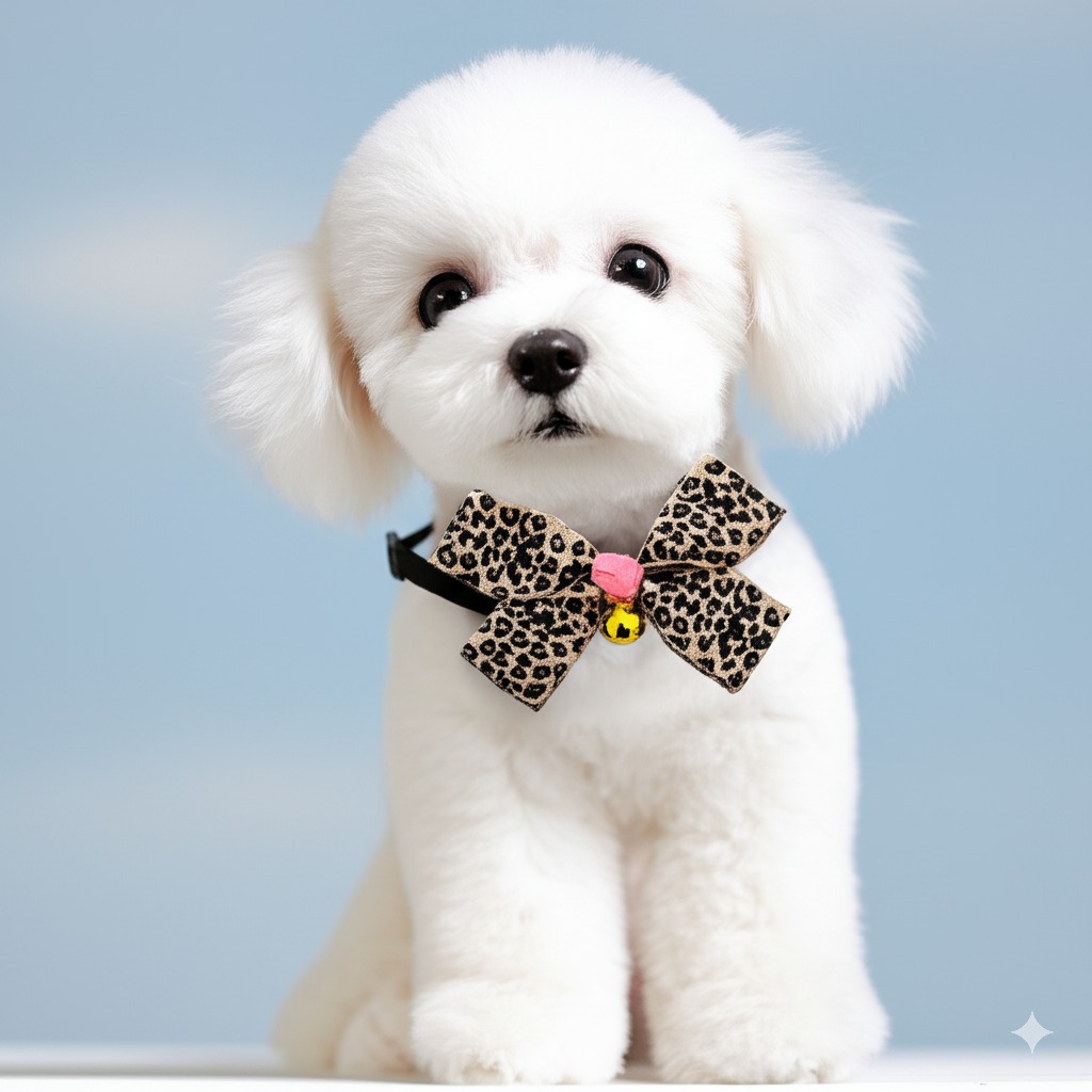 1005/ 강아지 고양이 펫 목걸이 방울 리본 넥타이 반려동물 보타이 이미지 6