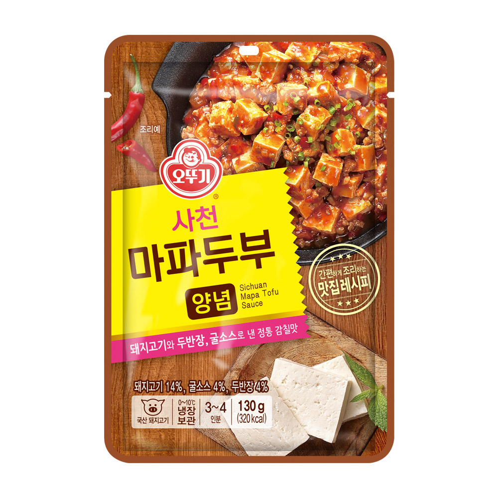 오뚜기 사천마파두부양념 130g - 상품 이미지