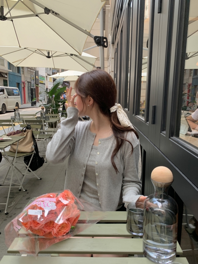 💕URBANE MADE💕 큐피드 펀칭 크롭 아일렛 가디건 세트 (3c) 상세 이미지 173